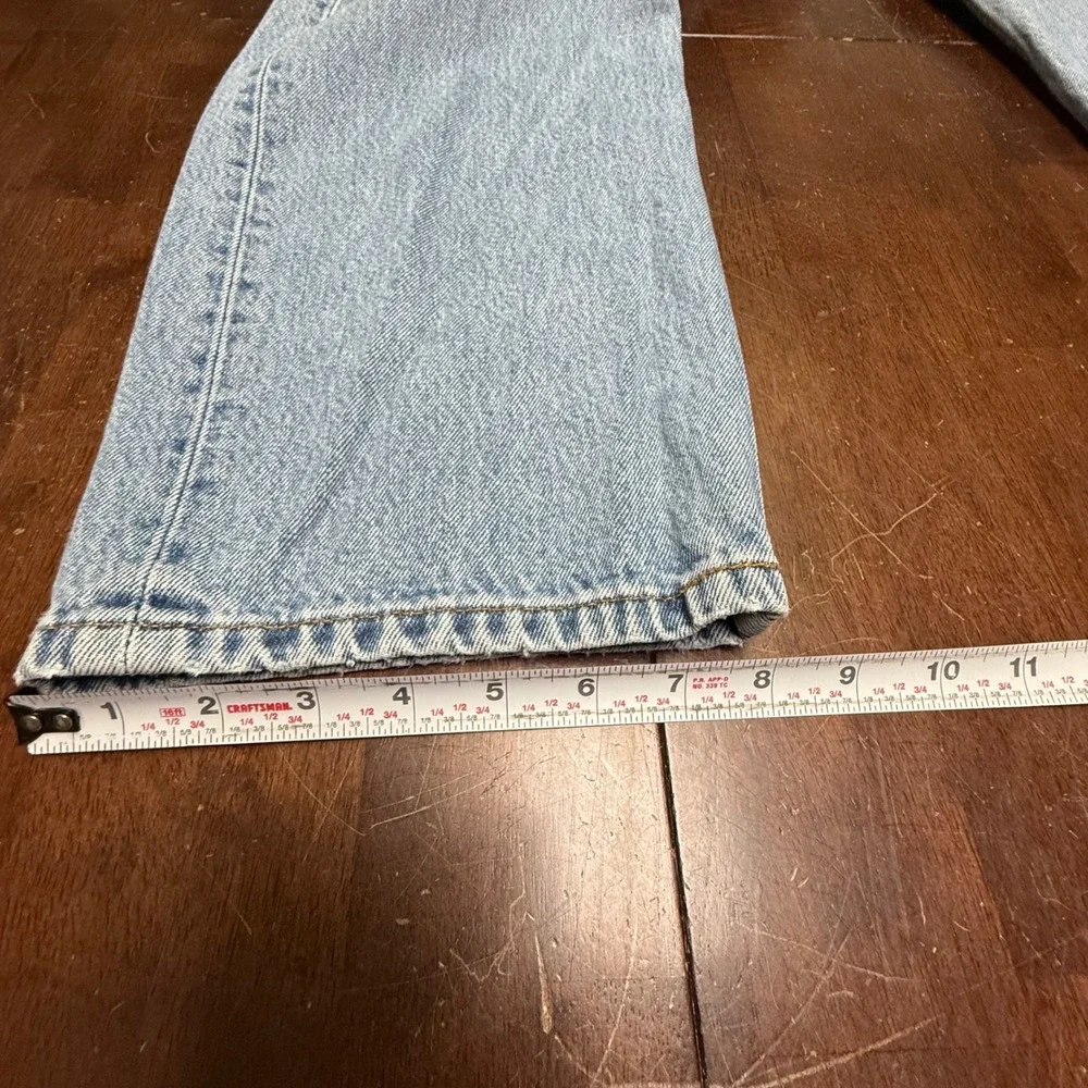 Vtg Levi's 501 Straight Leg Jeans Men 40x30 Light Wash Blue Button Fly Y2K